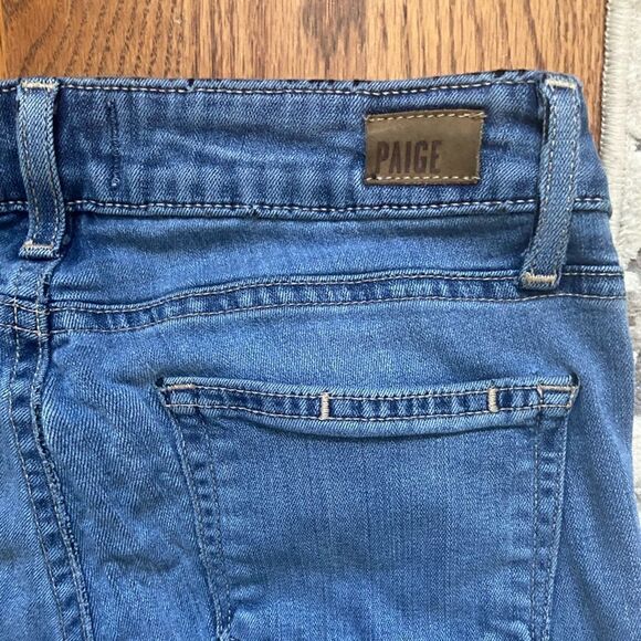 PAIGE DENIM Skyline Skinny Distressed Jeans Stretch size 26 five Pockets Women - Picture 6 of 11
